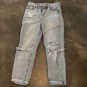 Distressed Light Grey Women's Jeans